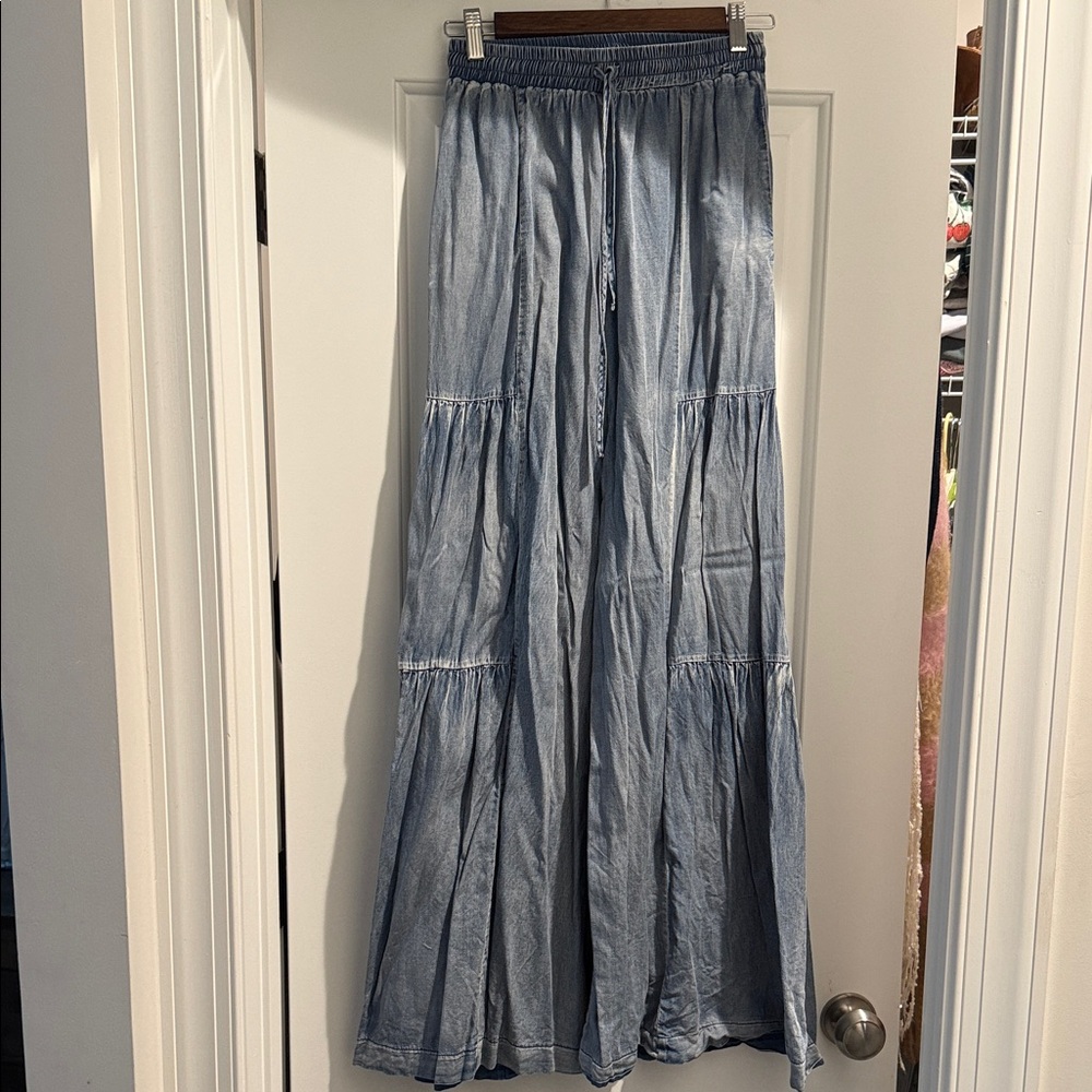 Mustard Seed Light Blue Flare Jeans